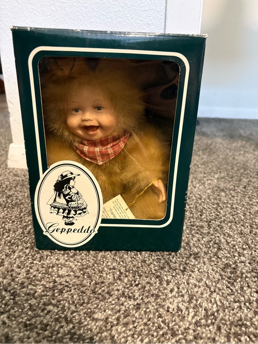 Cuddle Kids Geppeddo Frankie Fox Porcelain Doll With Tags & Original Box